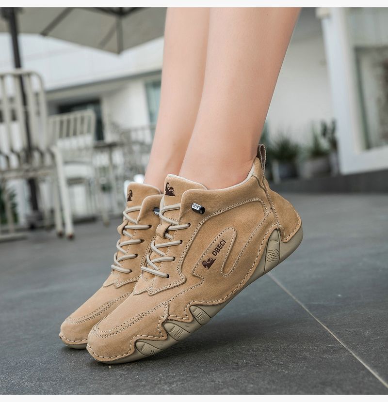 High-top Large-size Women's Shoes First-layer Leather Women's Martin Boots Short Boots Sports And Leisure Shoes Versatile Leather Boots_voghion.com