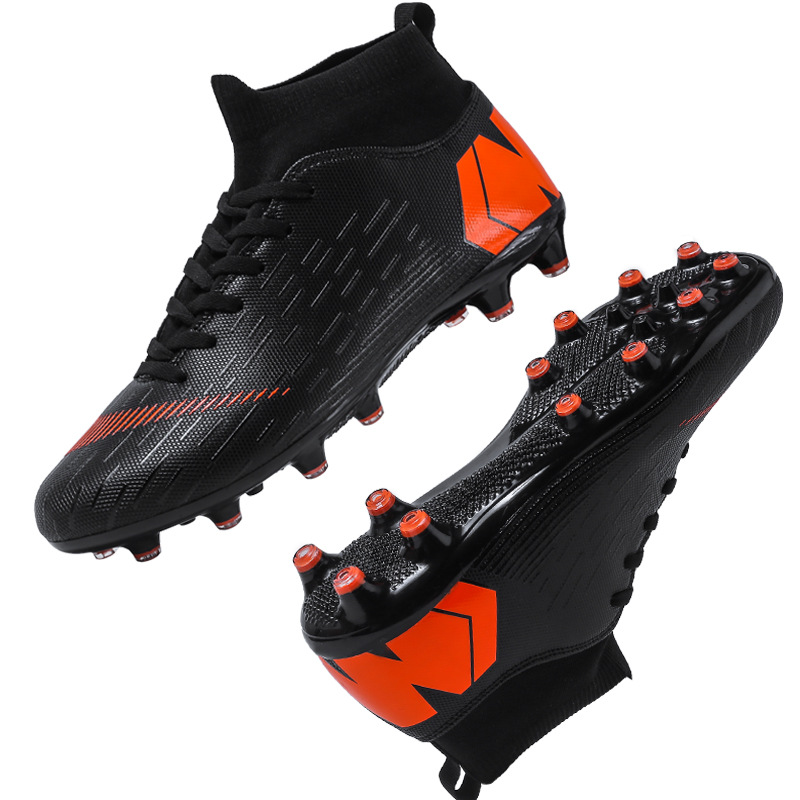 Football boot for men women High top short Primary and middle school students Training long nails Adolescent artificial_voghion.com