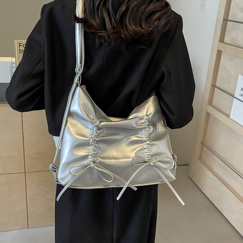 Bolso bandolera grande de un solo hombro, moderno, occidental, de alta calidad, estilo japonés y coreano, de gran tamaño, 2024._voghion.com