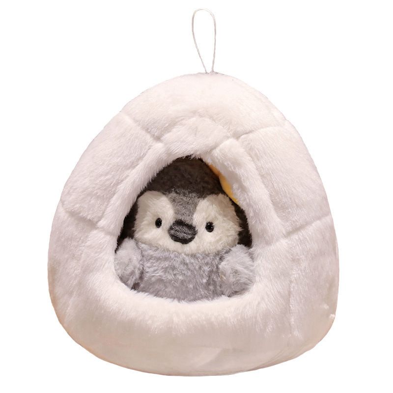 Penguin Plush Cute Toy Pet Nest Doll Doll Ocean Museum Souvenir Wholesale Grey Seed Nest Penguin Small_voghion.com