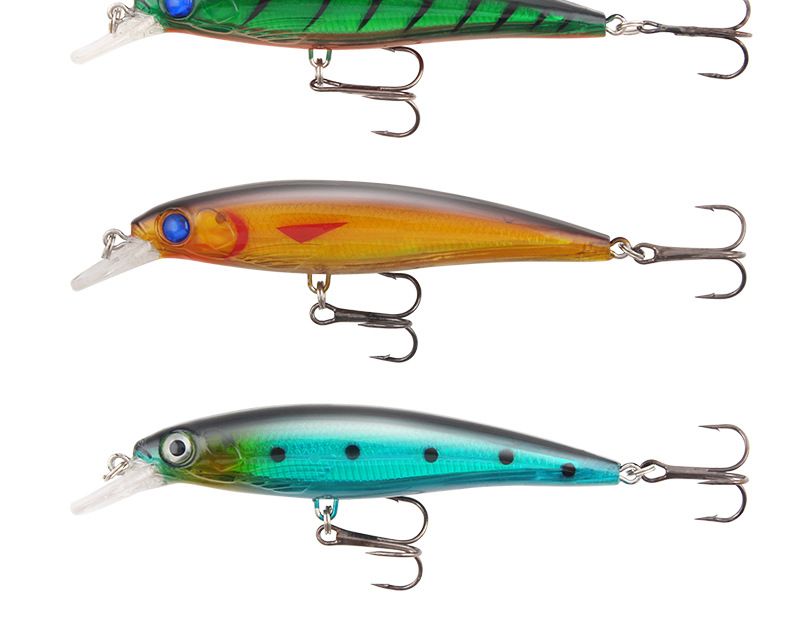 Lokkeagn Laseragn 11,2 cm/13,2 g med ringperler Minnow simuleringsagn Hard agn Fiskeutstyr_voghion.com