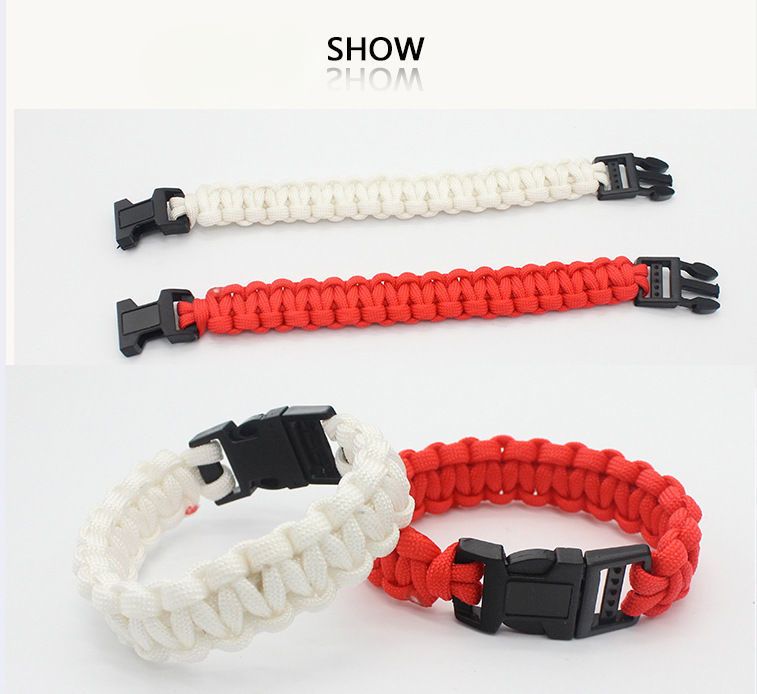 Zhenhao Survival Escape Traveler Gamer Military Enthusiast Plastic Buckle Seven-Core Outdoor Paracord Woven Bracelet_voghion.com