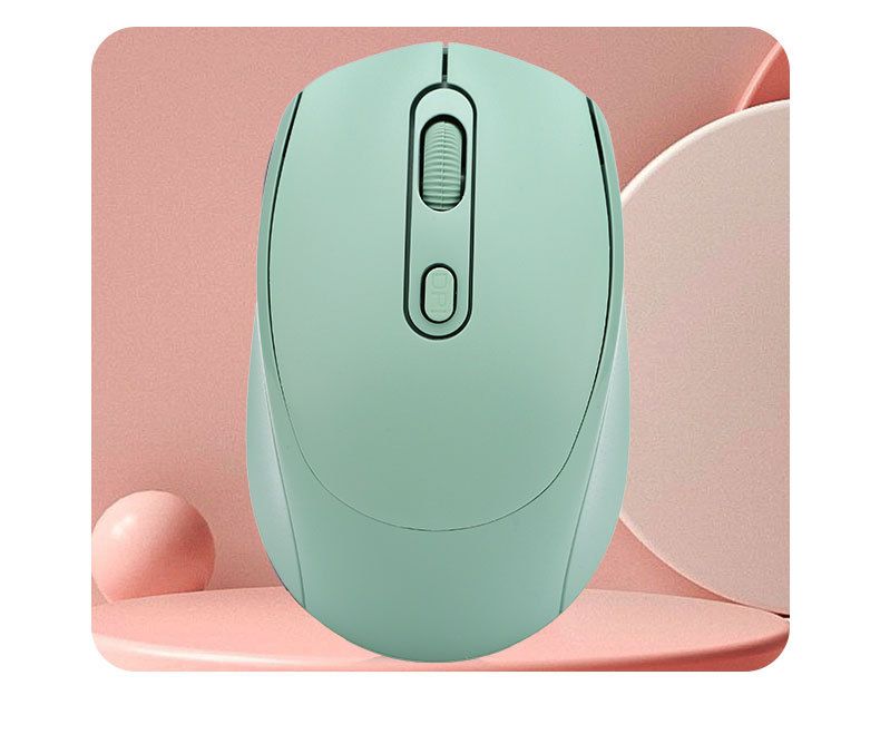 Ratón inalámbrico silencioso de modo dual, recargable, con 4 botones, Bluetooth y óptico ergonómico de 2,4 G, 1600 DPI ajustable, opciones multicolor_voghion.com