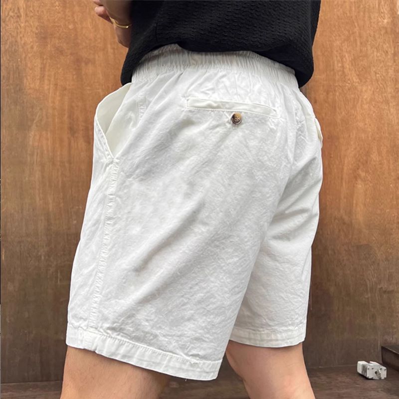 Zomer heren witte shorts heren dunne shorts Dongdaemun herenkledingtrend_voghion.com