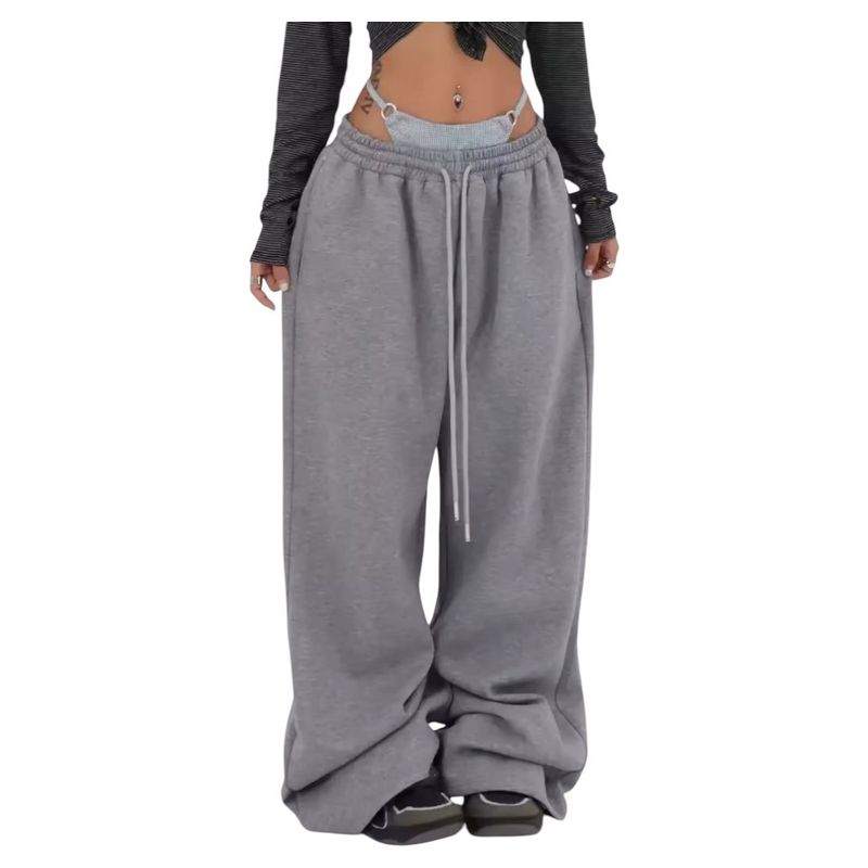 Damen-Streetdance-Jogginghose – Hochgeschnittene, gerade geschnittene Jogginghose aus weichem, dehnbarem Polyester (verschiedene Farben)_voghion.com