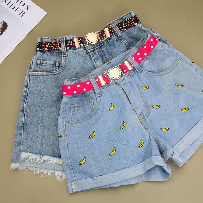 HOT Kids Heart Buckle-Free Elastic Adjustable Stretch Canvas Belt Boys Girls Casual Jeans Pants Dresses Children Belts_voghion.com