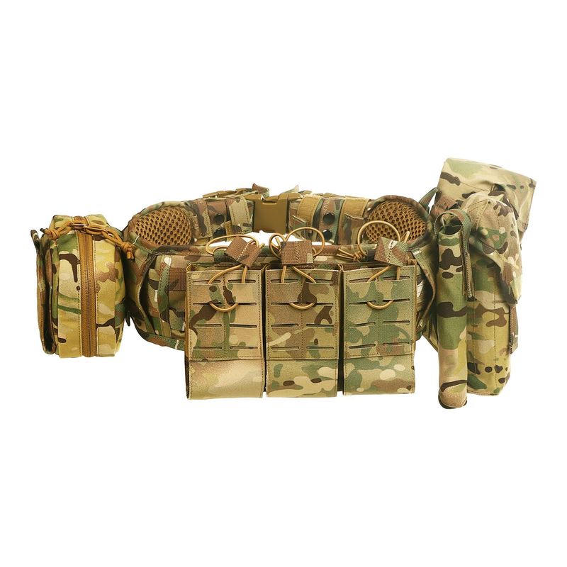 Cinto tático, multifuncional, ajustável, durável, bolsa de cintura MOLLE portátil_voghion.com