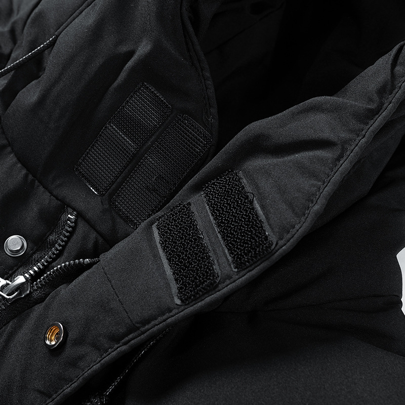 Men's Winter Parka Jacket - Longline Hooded Coat With Detachable Hood, Lightweight Polyester Fill, Water-Resistant Outer Shell (Grey/Green/Black)_voghion.com