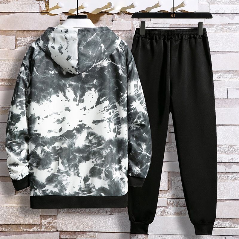 Îmbrăcăminte bărbătească leneșă cu mânecă lungă, literară și la modă, costum de temperament la modă, pulover popular, pantaloni_voghion.com