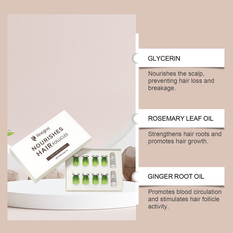 HOEGOA Scalp Care Essence nährt die Follikel, stärkt sie, reduziert Haarbruch und macht das Haar natürlich weich und glänzend_voghion.com