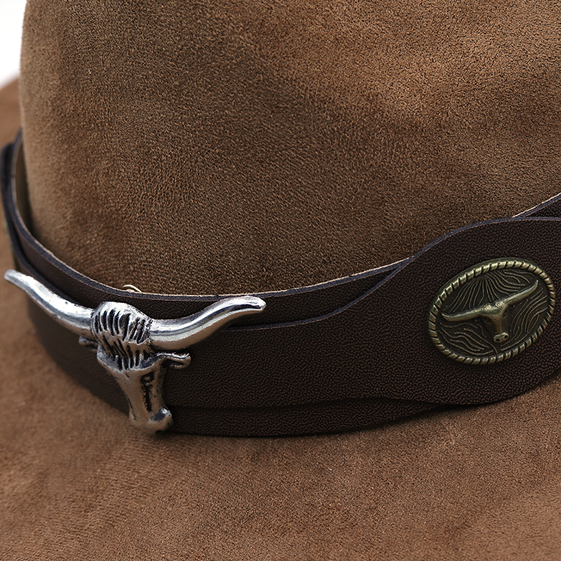 Hot Sale Simple Women's Men's Suede Hollow Western Cowboy Hat With Fashion Belt Gentleman Lady Jazz Cowgirl Toca Sombrero Cap_voghion.com
