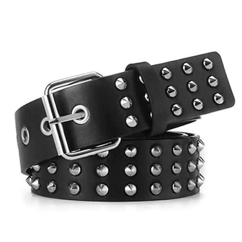 HOT Rivet Belt Metal Pyramid Straps Men Women Punk Rock Hardware Jeans Designer Waist Belts_voghion.com
