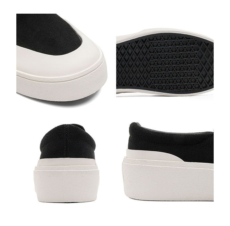 Summer New Breathable Canvas One-pedal Board Shoes Thick-soled Heightened Lace-up-free Loafers Board Shoes_voghion.com
