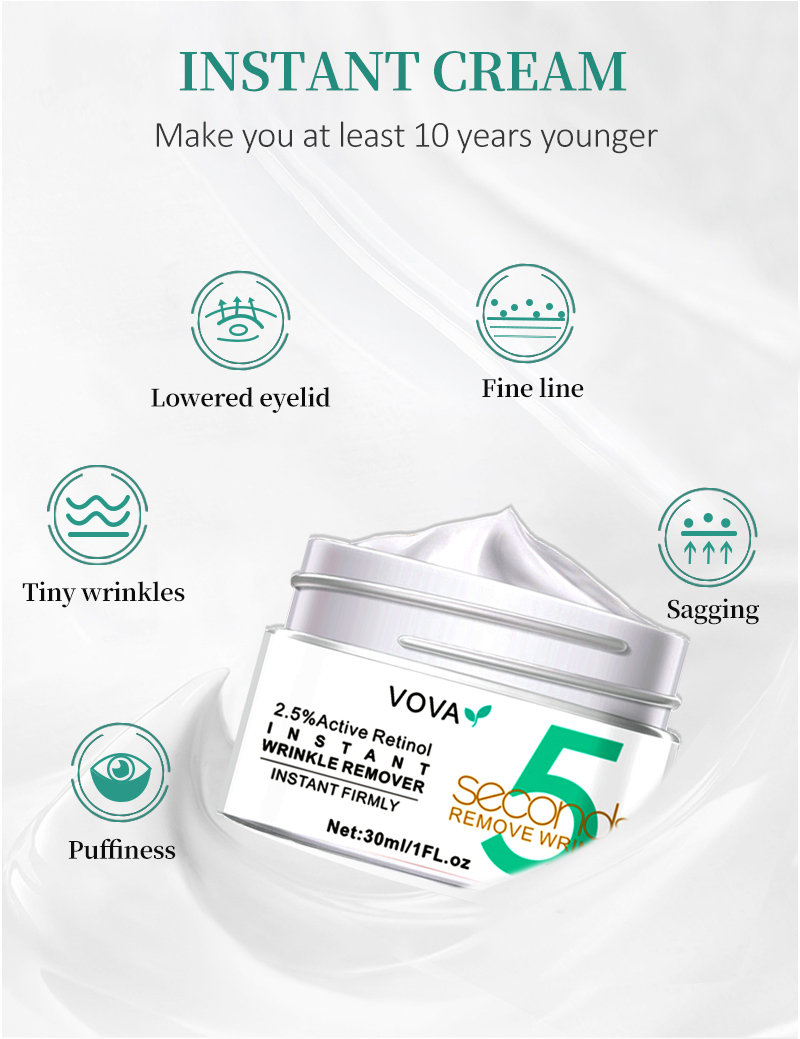 2-5Pcs Retinol Instant Wrinkles Removal Cream 5 Seconds Lift Firm Anti-aging Improve Puffiness Fade Fine Lines Face Care Product_voghion.com