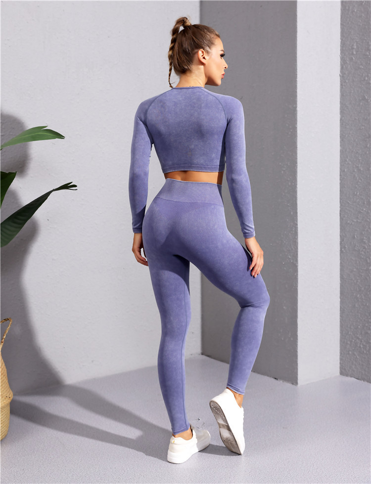 (Zweiteilig)OQQ-Overall mit breiten Schultergurten, abnehmbarem Brustpolster, enger Hose mit Faden, Fitnessanzug für Damen_voghion.com
