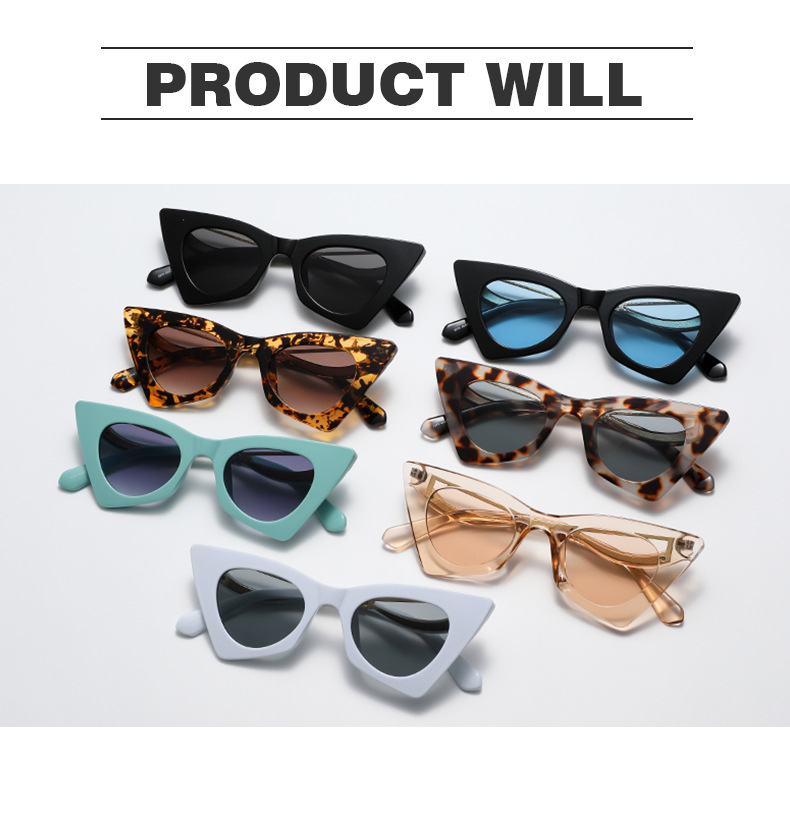 New Cat Eye Styling, Face Shaping, Self Taking Sunglasses, Flat Light Mirrors, Walking Show, Personalized and_voghion.com
