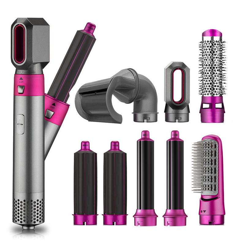 Spazzola elettrica ad aria calda 8 in 1 Asciugacapelli Piastra per capelli Set di strumenti per lo styling arricciacapelli professionale_voghion.com