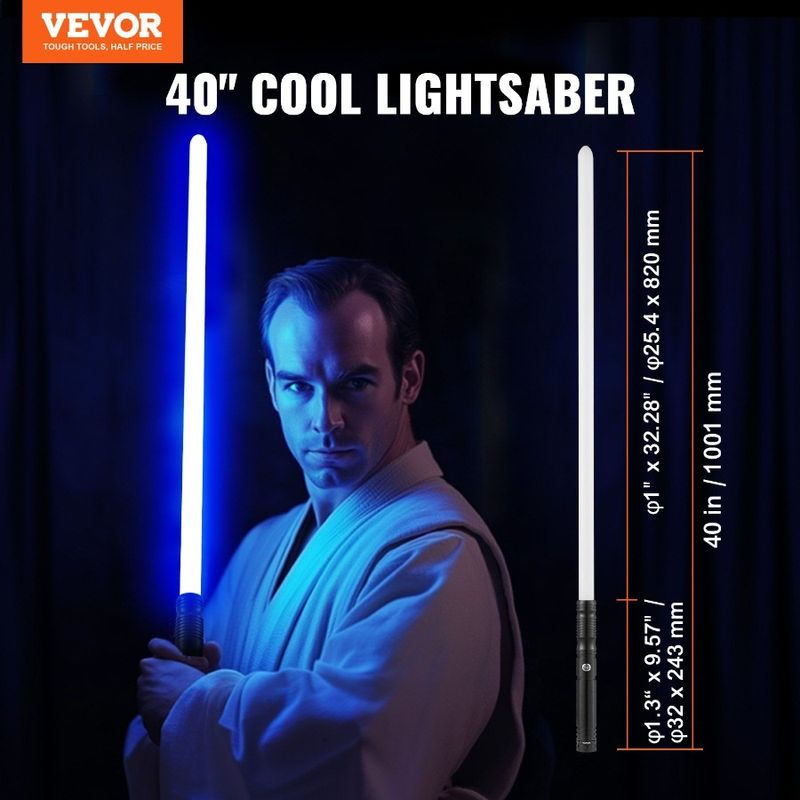 Lightsaber 40 Dueling Sounds Rechargeable RGB Colors Saber 16 12 Light_voghion.com