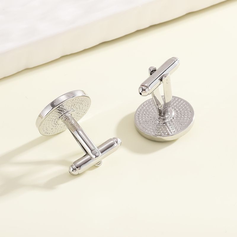 nuovi gemelli rotondi sole e luna coppia francese chiodi manica camicia gemelli_voghion.com