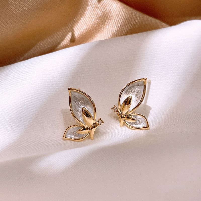Orecchini in argento con perle, stile francese, eleganti, di alta qualità, con un tocco di nicchia e un temperamento nuovo per le donne_voghion.com
