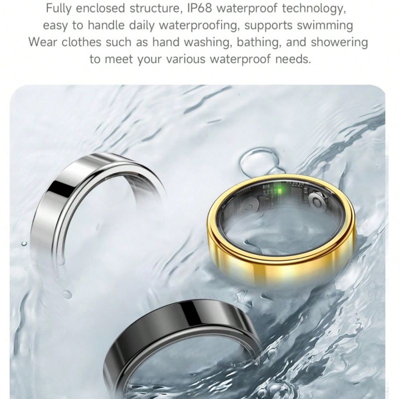 SR09 Smart Ring Sundhedstracker Vandtæt Fitness Søvnmåler Bluetooth Kompatibel 5.1 Pulsmåler Blodiltsmåler_voghion.com