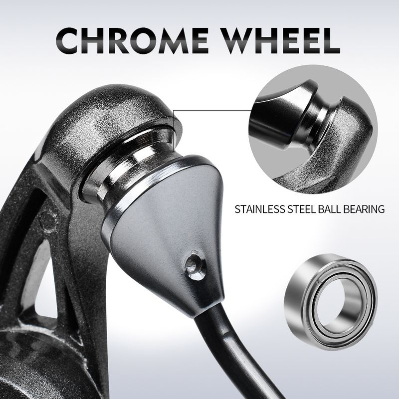 G Drag Sea Boat Lure Fishing Metal Stand Spinning Reel 4.8:1 Ultra Long Cast 6+1BB_voghion.com