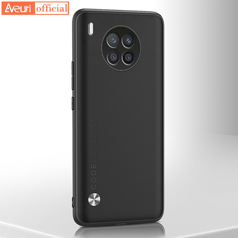 Huawei Nova 8i 8i luksusa PU ādas maciņš Honor 50 Lite 50Lite pārvalkam matēts silikona triecienizturīgs tālrunis_voghion.com