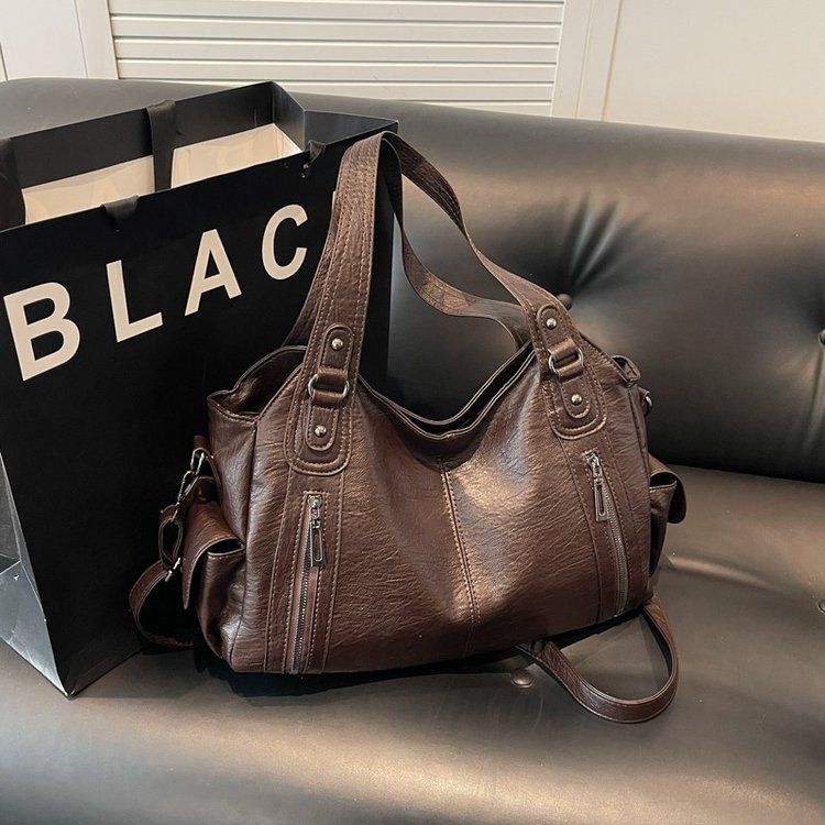 for Women New High-End Large Capacity Tote Versatile Commuter Underarm Shoulder Bag Office Handbag_voghion.com