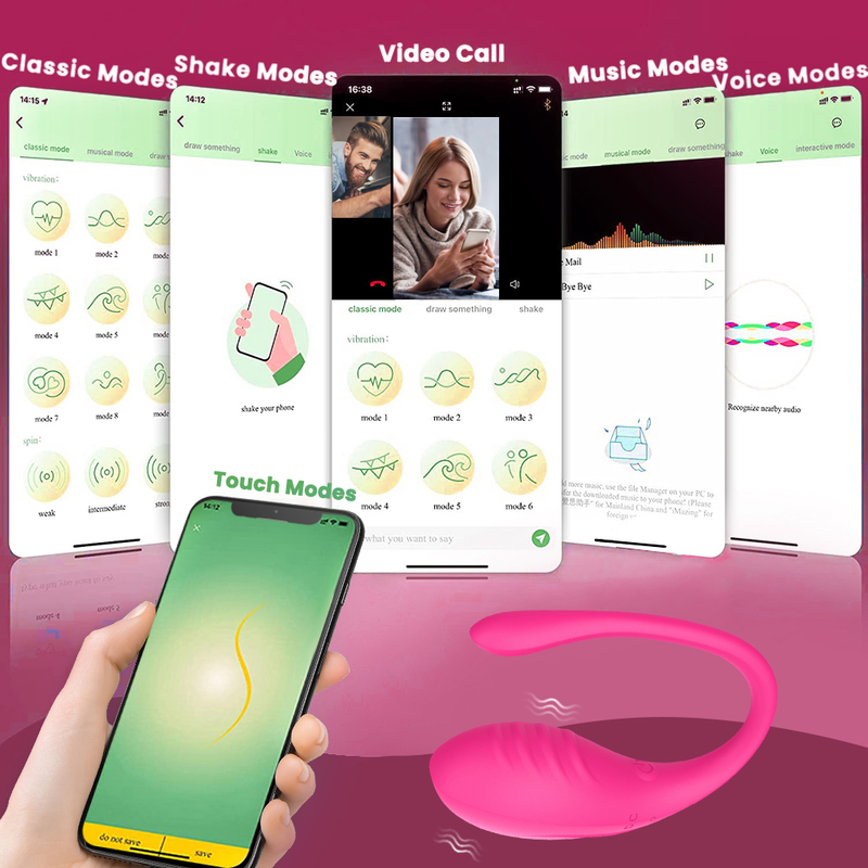 Vibratori per mutandine femminili con telecomando APP a distanza per donne, stimolatore del clitoride, dildo wireless Lov_voghion.com