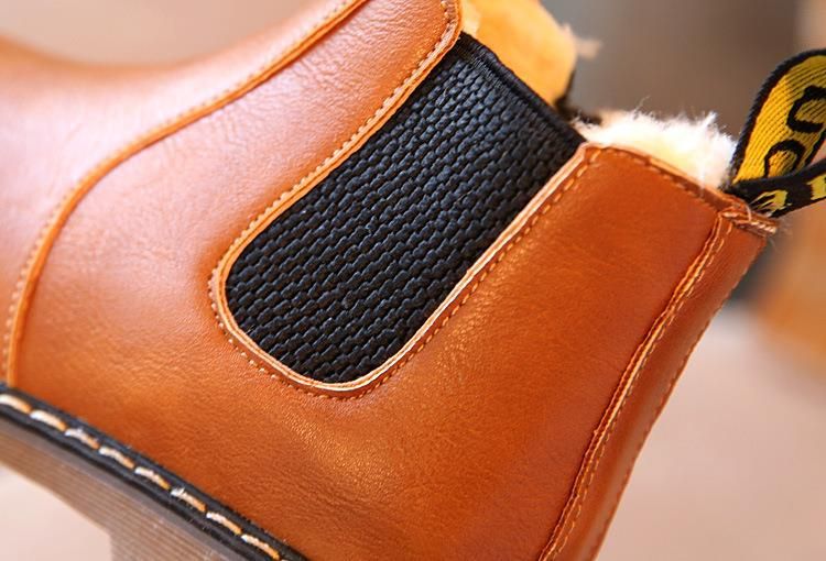 2023 Autumn And Winter New Children's Shoes Boys' Short Boots British Leather Boots Girls' Single Boots Big Boy Martin_voghion.com