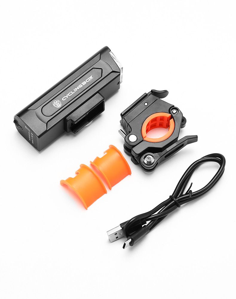 Polkupyörän alumiiniseoksesta valmistetut etuvalot USB-latauksella nopeaan ja kätevään yöajoon taskulampuilla, pyöräilyvarusteilla_voghion.com