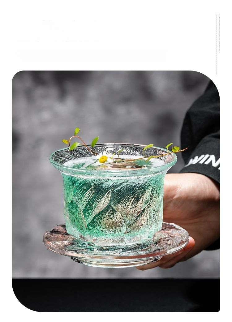 Koktajl Gaiwan o wysokiej wartości Kung Fu w stylu chińskim, kieliszek do herbaty, wino, kubek do zimnego parzenia_voghion.com