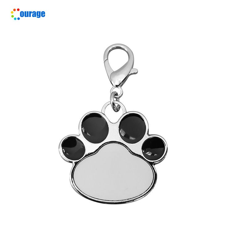 Collar para perros y gatos con transferencia de calor, hecho a mano, con etiqueta de identificación antipérdida impresa para perros pequeños y medianos._voghion.com