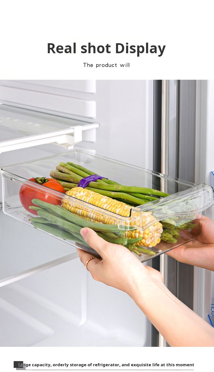 Contenitore per uova da frigorifero, stile cassetto, per alimenti, frutta, portauova, portauova, contenitore per uova, in plastica per uso domestico, per mantenere la freschezza_voghion.com