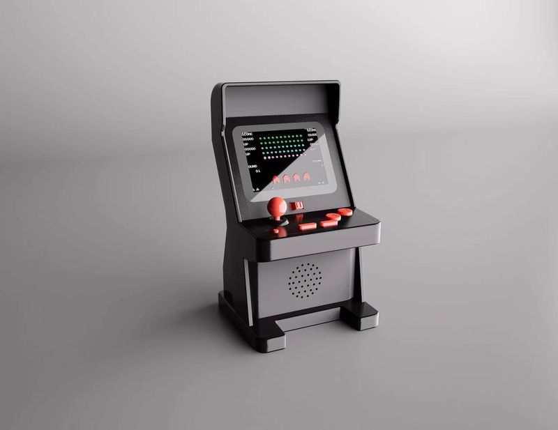 Retro draagbare spelcomputer voor kinderen uit de jaren 70, 80 en 90 - klassiek draagbaar en desktop gaming-apparaat met kleurenscherm en 500 ingebouwde spellen_voghion.com