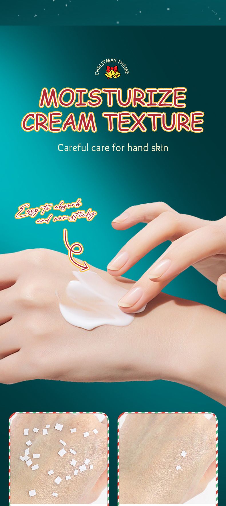 Full English Christmas Kiwi Smooth SADOER Anti-Chap Feuchtigkeitsspendende Handcreme_voghion.com