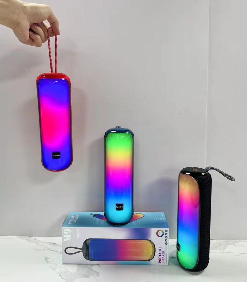 The new M9 bluetooth speaker user outside the dazzling subwoofer wireless mini portable card speaker loud volume_voghion.com