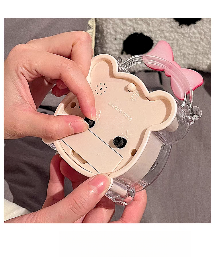 Adorable petit réveil pour écolières, gadget de réveil de haute qualité pour filles, nouveau modèle 2024 pour enfants, horloge de bureau pour filles_voghion.com