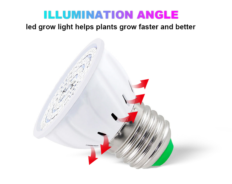 Led Grow Bulb E27 E14 MR16 GU10 Full Spectrum LED Plant Hydroponic Growth Light Phyto Lamp Inomhusbelysning Blomsterplanta_voghion.com