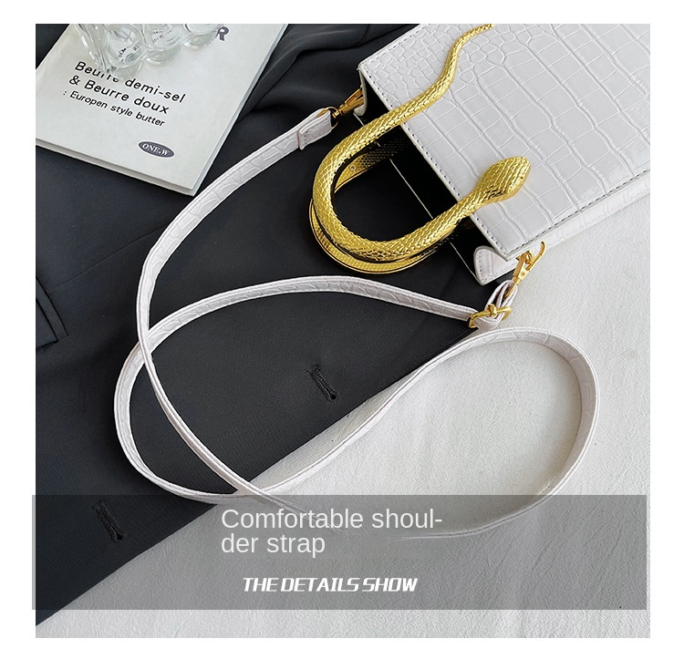 Autumn and winter new network red Korean version of stone personality ins bright face Tote hand bill shoulder crossbody bag_voghion.com