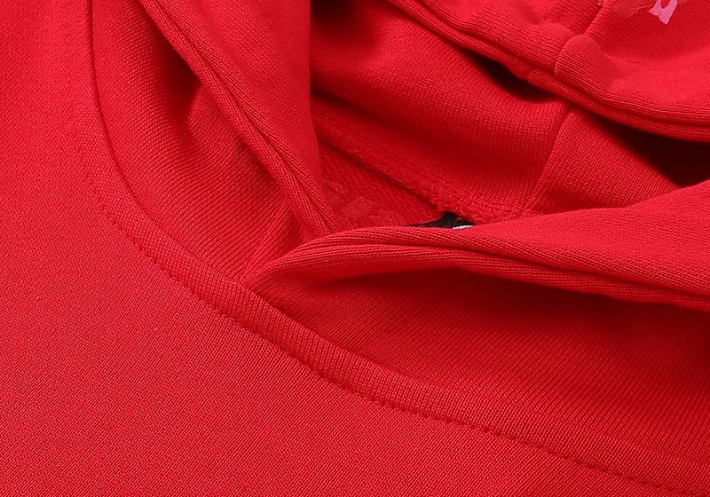 Herrenbekleidung Der gleiche Stil wie Prominente 555555 Spinnennetz-Schaumdruck Hip-Hop-Kapuzenpullover für Männer und Frauen mit lockerem, lässigem Kapuzenpullover_voghion.com