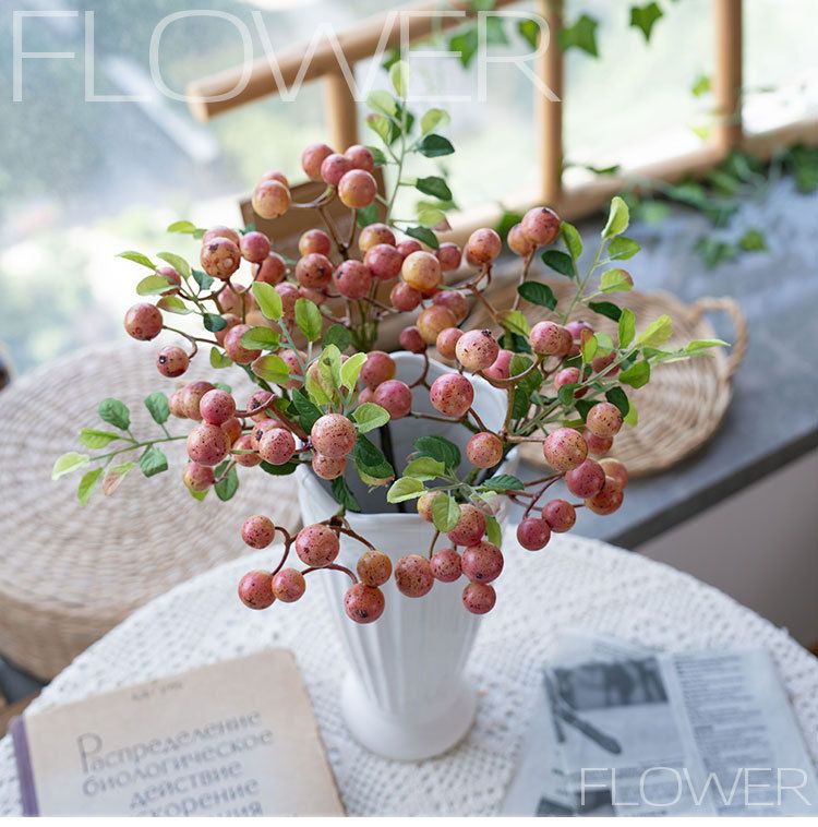 Home Garden Manufacturers Of Artificial Flowers Harvest Fruits And Berries With Grass And Flowers Artificial Flowers_voghion.com