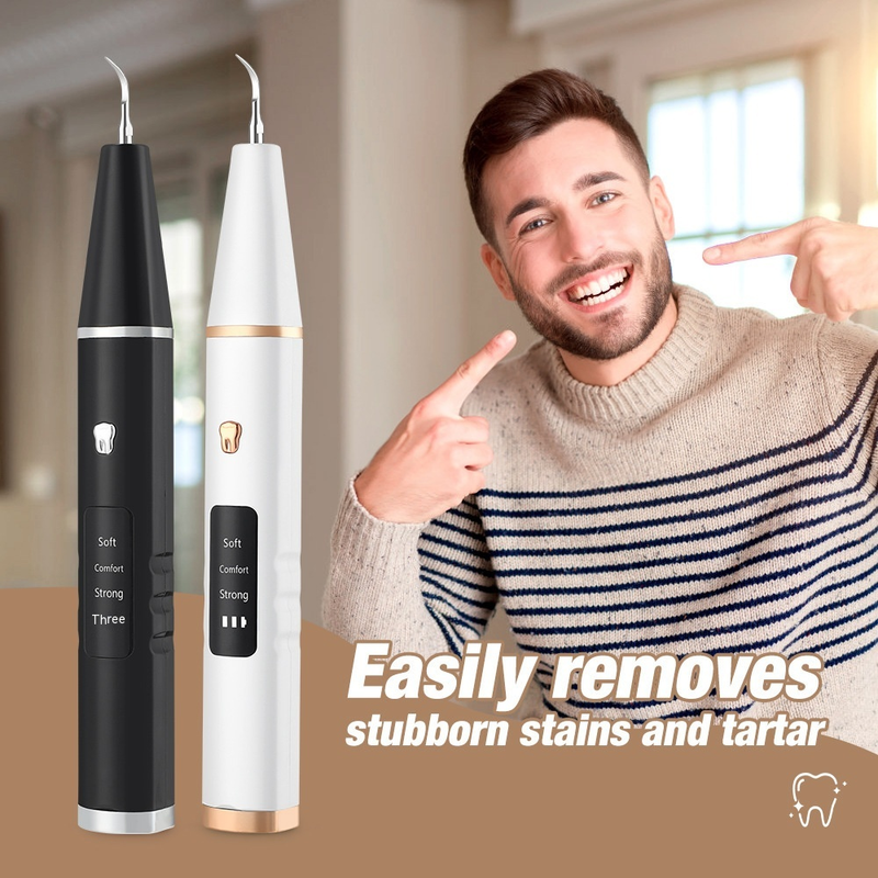 Zahnskala für den Haushalt, elektrisch, zum Entfernen von Teer und Teer. Echter Ultraschall-Zahnsteinentfernungsgerät_voghion.com