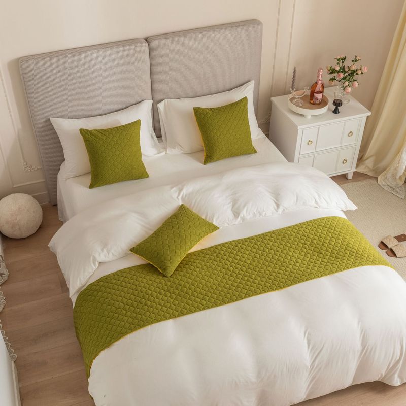 Semplice modello olandese in velluto ultrasonico a rombi per hotel, hotel, casa, letto, asciugamano, bandiera_voghion.com