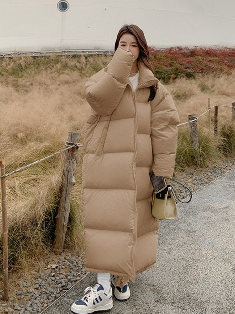 2023 Inverno Nuovo Giù Cappotto di Cotone Cappotto di Cotone Coreano di Media Lunghezza da Donna Cappotto di Cotone Sciolto Versatile Cappotto di Pane Addensato_voghion.com