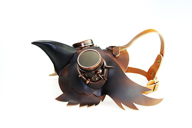 Steampunk medieval Plague Beak Mask Halloween PU Animal mask bar props_voghion.com