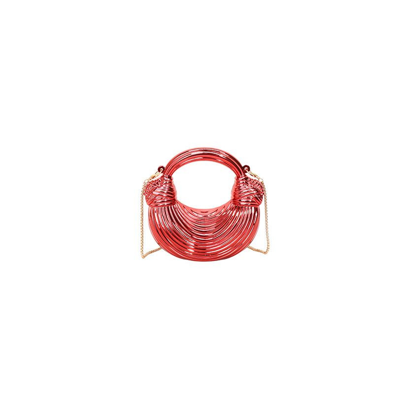 Abendclutch Damen, Nischendesign, modisch und stylisch, einzigartige trendige Handtasche, Halbmondtasche für Frauen_voghion.com