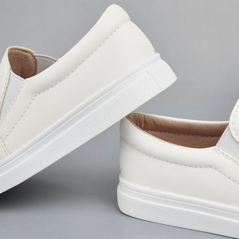 Scarpe da ginnastica bianche da bambina, punta tonda, suola piatta, stile western, ricamate, primavera e autunno_voghion.com