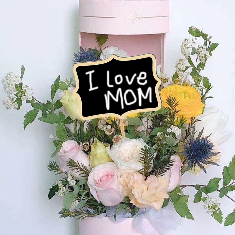 Piccola lavagna creativa coreana con cartellone pubblicitario, prezzo scontato, decorazione floreale, ornamenti plug-in_voghion.com