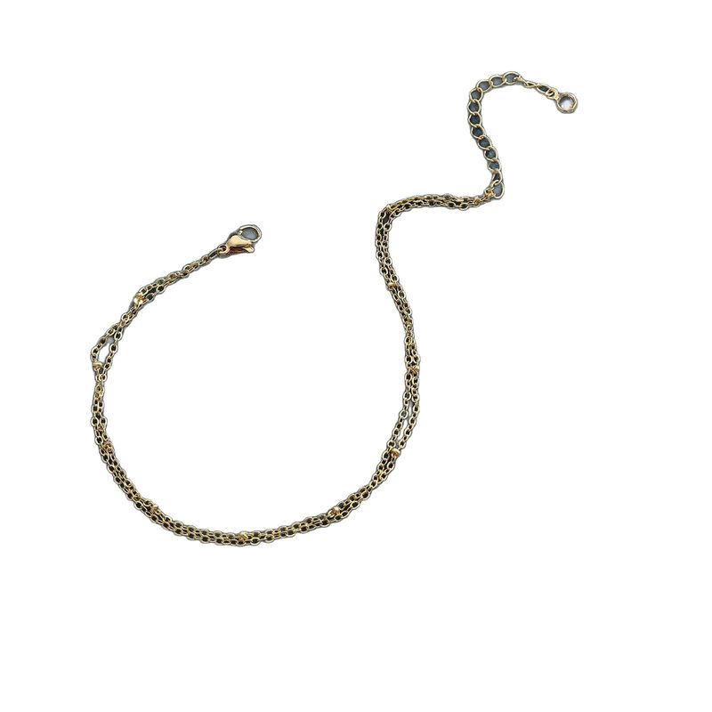 14K Gold Plated Ancient Style Lip Chain Niche Design Minimalist Exquisite High-end Sense Personalized Beach Vacation_voghion.com